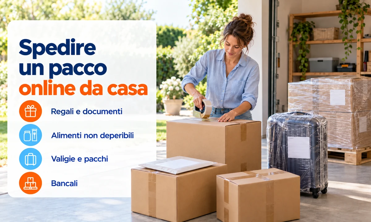Spedire un pacco online da casa