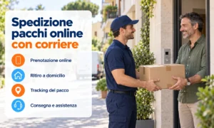 Spedizione pacchi online con corriere