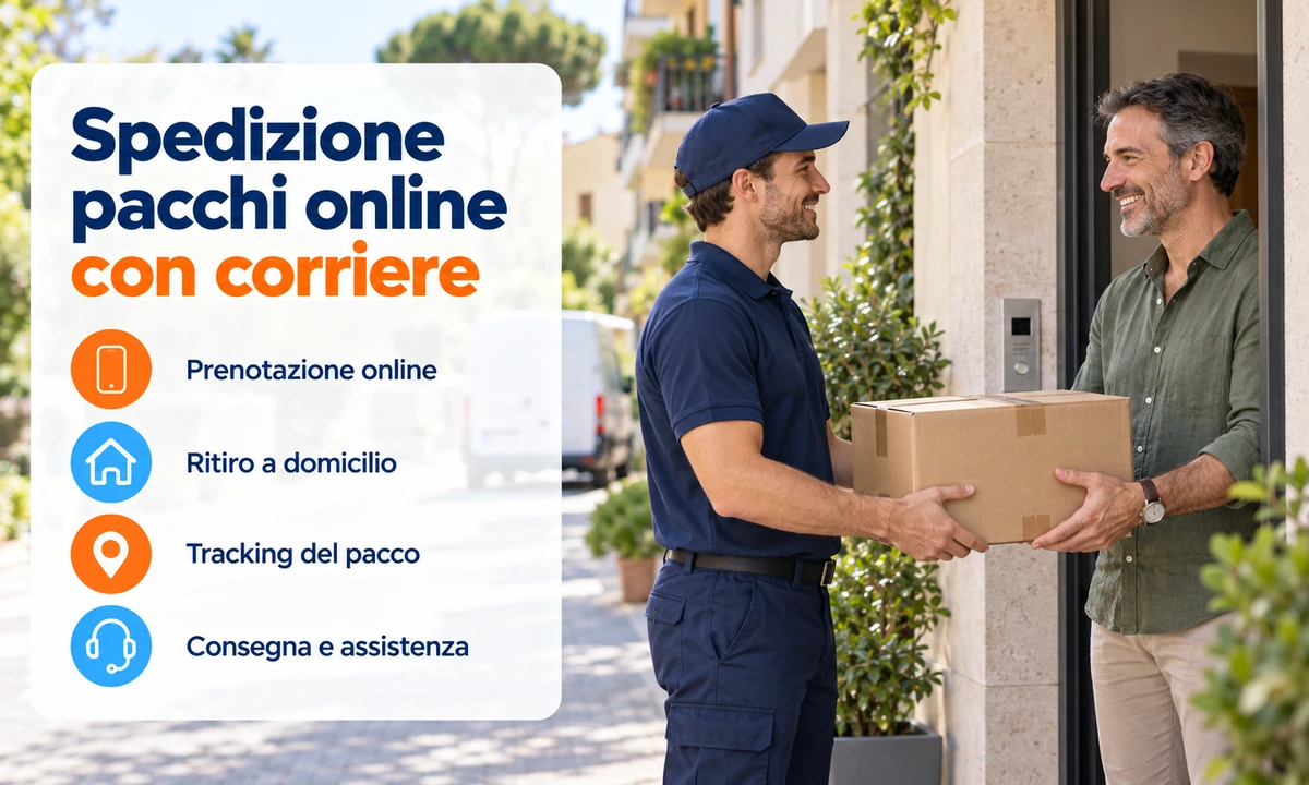 Spedizione pacchi online con corriere