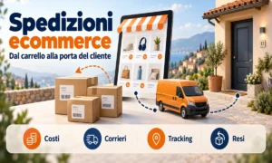 Spedizioni ecommerce: dal carrello del negozio online al corriere fino alla porta del cliente